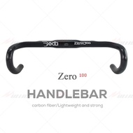 DEDA Zero 100 UD Black Gloss+Matt Carbon Fiber 31.8mm Road Bike Handlebar Cycling Drop Bar Bicycle P