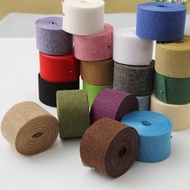 1 Roll 10 M Burlap Ribbon Linen Hessian Fabric Rustic Craft Wrapping for Home Wedding Decorations Ch