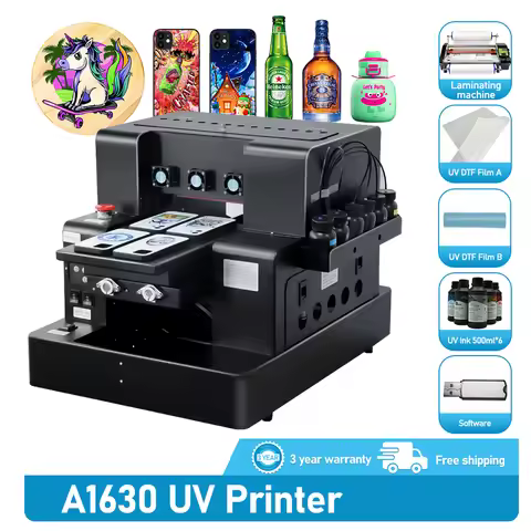 A4 UV Printer UV DTF Flatbed Printer L805 UV Printing Machine UV DTF Transfer Sticker Print For Acry