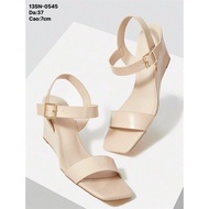 PJ - (13sn) - 7cm boat sandals with leather straps - size 37