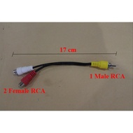 Y RCA (2 RCA female to 1 RCA male)