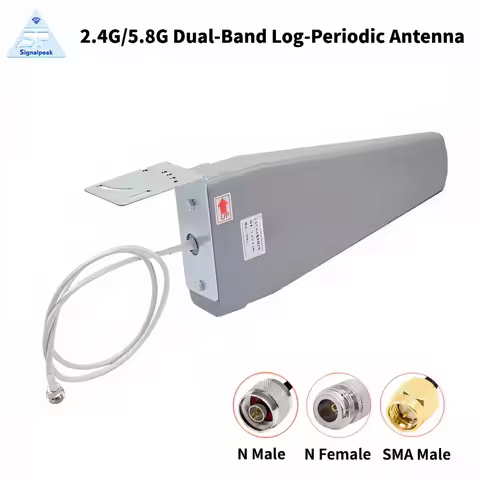 2.4G 5.8G Dual-Band Wi-Fi Outdoor Waterproof Log Periodic Antenna 2400~5850Mhz 18dBi High Gain Repea