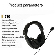 Proocam S-750 Professional Customer Service microphone and headphone Black 22*40
