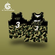 MIAMI HEAT ARMY WADE GC JERSEY FULL SUBLIMATION