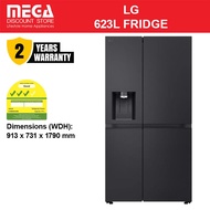 LG GS-L6104EV 623L SIDE-BY-SIDE FRIDGE | Ice & Water Dispenser | 4 Ticks + FREE $50 GROCERY VOUCHER 
