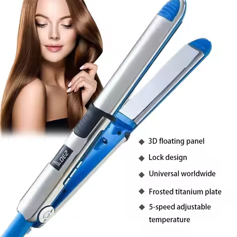 750℉ stainless steel Professional Hair Straightener Flat Iron & Curling Iron Pro Styling Hair Tool 1