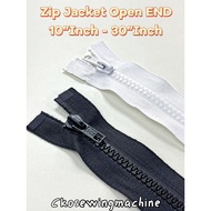 Zip Jacket Plastic 10”INCH-30”INCH /  Vislon Open End Zipper / Zipper Jacket / Zip Jacket Gigi Tiga