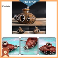 SPbestseller 2 Colors Optional Fish Tank Decoration Fish Tank Submarine Ornament Easy to Clean Fish Tank Accessories