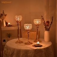BDGF Crystal  Holder Modern Tealight  Home Christmas Party  Stand Wedding Dinning Table Centerpiece Decoration SG