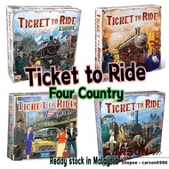 Ticket To Ride US Europe France Newyork Edition Board Game Card Games Fun Family Party Games (English Version)Hight Quality