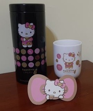 沐月Hello kitty茶葉禮盒的瓷杯＆茶葉罐