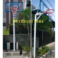 Tiang Basket Tanam 15-80X120 R2P Papan Pantul Akrilik 15 Mm, Ring Per2