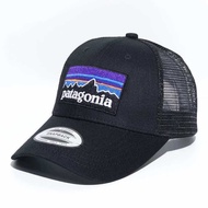 ส่งจากไทย Patagonia หมวกเบสบอล ผ้าตาข่าย สีดํา สําหรับผู้ชาย