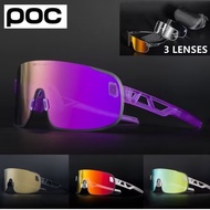 POC ELICIT Cycling Sunglasses Polarized Glasses Bicycle Eyewear Riding Glasses 3 Lenses