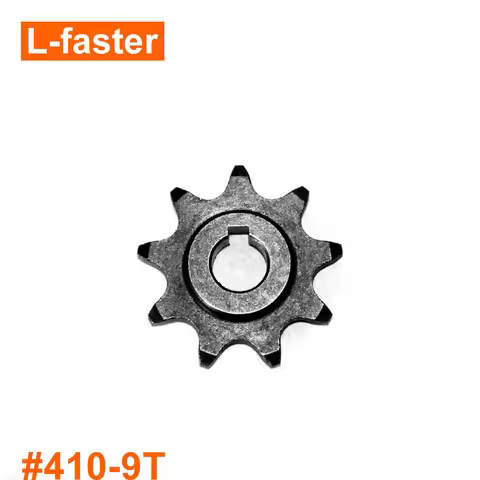 Original 9T Fixed Sprocket 410 Chain Pinion Gear For Electric Bike Motor MY1016Z Bicycle Side Drive 