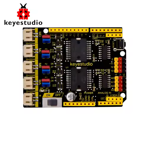 keyestudio 4 Channel L298P Motor Drives Shield V1.0 for Arduino Robot