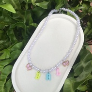 Name Pearl Necklace/Name Necklace/Name Necklace/ Bead Necklace/Name Beads