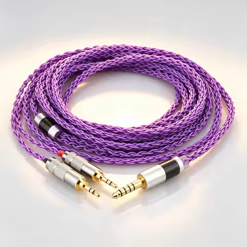 3.5mm 4.4mm Balanced Male to Dual 2.5mm Plug Headphone Cable for Hifiman HE400S, HE-400I, HE-400i fo
