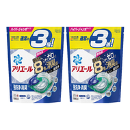 日本 P&amp;G - ARIEL清新除臭4D洗衣球-【2袋】深藍款補充包33入/袋