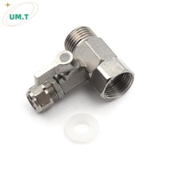 UM.T New RO Feed Water Filter Purifier Adapter 1/2'' to 3/8'' Ball Valve Faucet Tap Safe