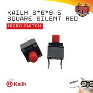 Kailh 6*6*9.5 Square Silent Red 10 Million Micro Switch