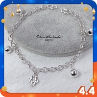 SY6 Xx Holesalexxx#Bb212 100%ORI Silver "Minnie" Kids / Baby / Newborn Anklet Bracelet (Seep Chain /