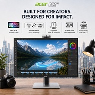 [Pro Creator Monitor]  Acer PE270KT 27-Inch 4K UHD IPS Touch Monitor 144Hz Refresh Rate with Stylus 