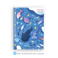 Lemon: Planner 2026 A6 Color Printing Total 4 Designs Monthly Planner A6 Planner