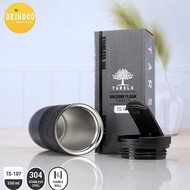 New- Orinoco Full Black Glass Mug Ts-107 Coffee Mug Fancy Stainless Double Wall Vacuum Flask Coffee 