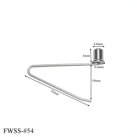 10PCS stainless steel Tiny V Shaped Retaining Spring Clips Buttons For Hula Hoops