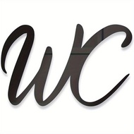 Self-Adhesive Toilet Door Sign - Waterproof & Durable WC Sticker for Indoor & Outdoor Use, Custom Te