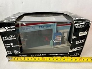 日本模型車場景適合Tomica Choro Q 1/64車仔 service station 車房場景