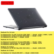 Bling crystal เคสเนื้อนิ่มบางพิเศษสำหรับ For MacBook Pro Air 13 M1 M2 Retina Case A1706 A1708 A1932