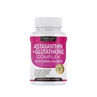 Astaxanthin Glutathione Swisse Whitening Supplement Makes Skin Glowing & Youthful in 60 Capsules