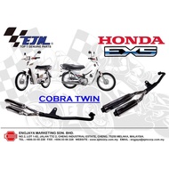 EJM EX5 DREAM 28MM BLACK COBRA TWIN RACING EKZOS PIPE STD OPEN E POWER BELANG PIPE RACING STANDARD O