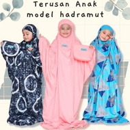 MUKENAH TERUSAN ANAK //MUKENAH HADRAMUT ANAK//mukena rayon