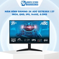 AOC Q27B36X Gaming Monitor | 27 Inch, QHD, IPS, 144Hz, 0.5ms,