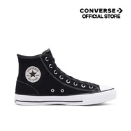 CONVERSE รองเท้าผ้าใบ SNEAKER คอนเวิร์ส CHUCK TAYLOR ALL STAR PRO CORE SUEDE HI UNISEX ดำ 159573C 159573CH1BKXX