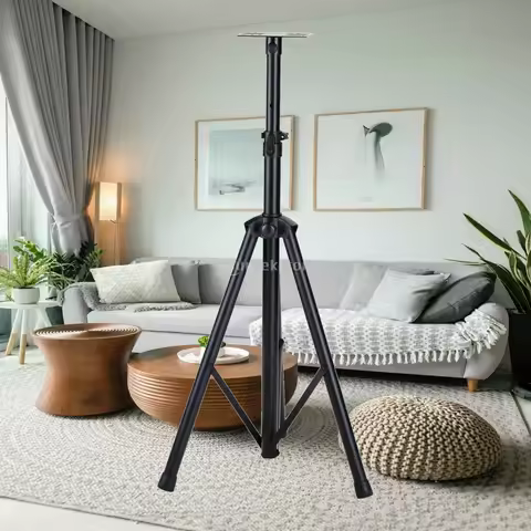 Speaker Stand with Tray Collapsible Tripod Speaker Stand Heavy Duty Long-Lasting for Djs, Stage, Reh