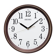 【Direct from Japan】Seiko clock wall clock radio wave analog brown metallic diameter 340×45mm KX262B