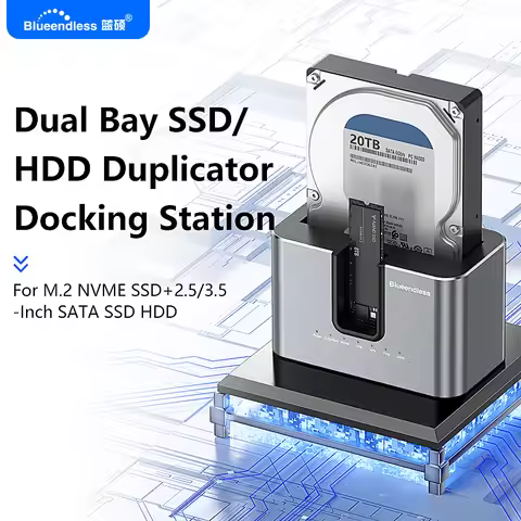 Blueendless offline Clone Function M.2 NVME to SATA 2.5 3.5 2.5/3.5 Inch SSD HDD Duplicator Docking 