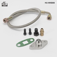 Oil Feed Feeding Line Gasket Fitting Adapter Turbo Flange For Toyota Supra 1JZGTE 2JZGTE 1JZ/2JZ HU-