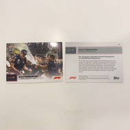 Topps Now - Max Verstappen 2021世界冠軍收藏咭