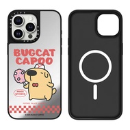 New Mirror with Magnetic LABUBU BUGCAT CAPOO Phone case for iPhone 16 15 14 13 12 11 Pro Max Plus Ca
