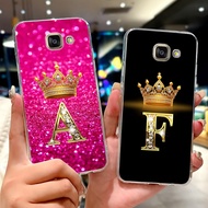 Clear For Samsung A5 2016 Case A510F A510Y Aesthetic Luxury A-Z Letter Soft Back Cover For Samsung G