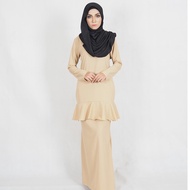 Muslimah Moden Baju Kurung Perempuan Dewasa (S-5XL) Baju Kurung Moden Ibu Anak Sedondon