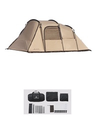 HBGER Landwolf อุโมงค์อวกาศขนาดใหญ่เต็นท์ตั้งแคมป์กลางแจ้ง4-8Persons ท่องเที่ยว1ฮอลล์1ห้องนอนป้องกัน