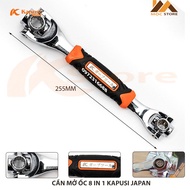 CẦN XIẾT MỞ ỐC TỰ ĐỘNG 8 IN 1 KAPUSI JAPAN MỞ ỐC 810121314171921 - CỜ LÊ ĐA NĂNG 8 ĐẦU XOAY 48 CHỨC