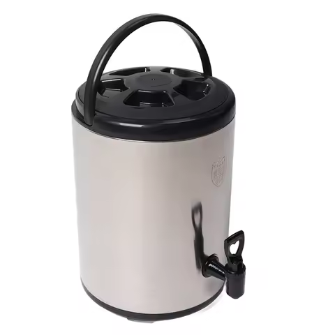 304 Stainless Steel Insulated Beverage Dispenser 8 Liter Hot Cold Beverage Dispenser Commercial Doub