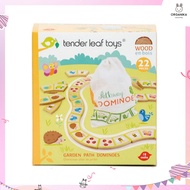 ของเล่นเด็กชุด โดมิโนกับสัตว์น้อยในสวน - Garden Path Dominoes แบรนด์ Tender Leaf Toys